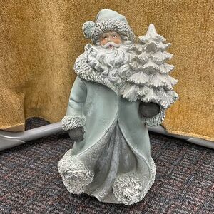 Regency International 13” resin Santa w/ swirled coat